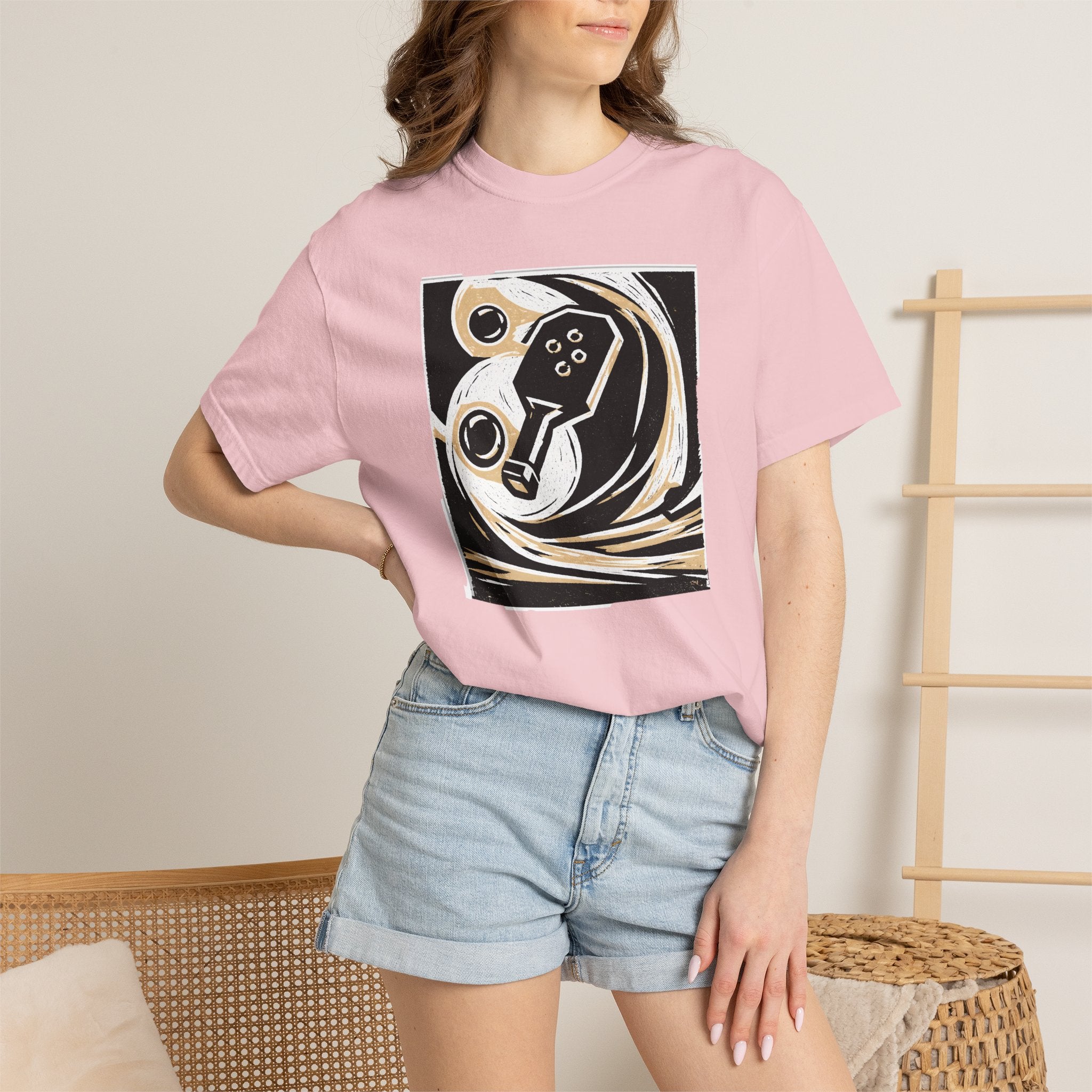 Abstract Retro Pickleball T-Shirt | Vintage Arcade Graphic