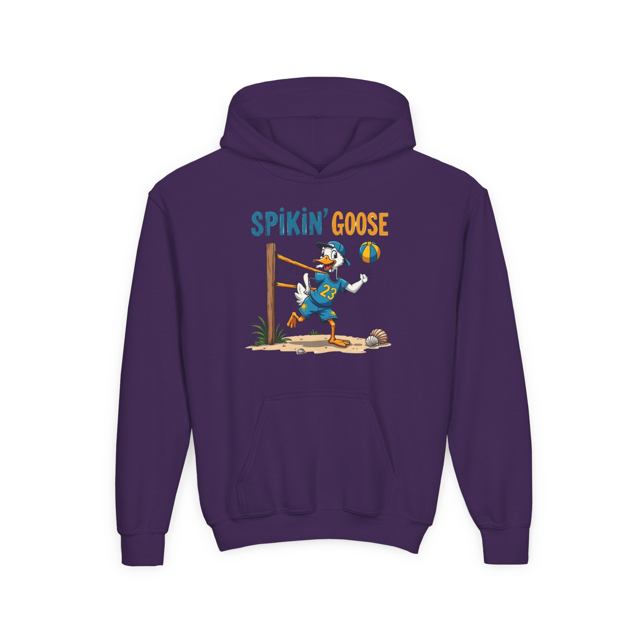 Spikin' Goose volleyball kid hoodie | Youth Hoodie