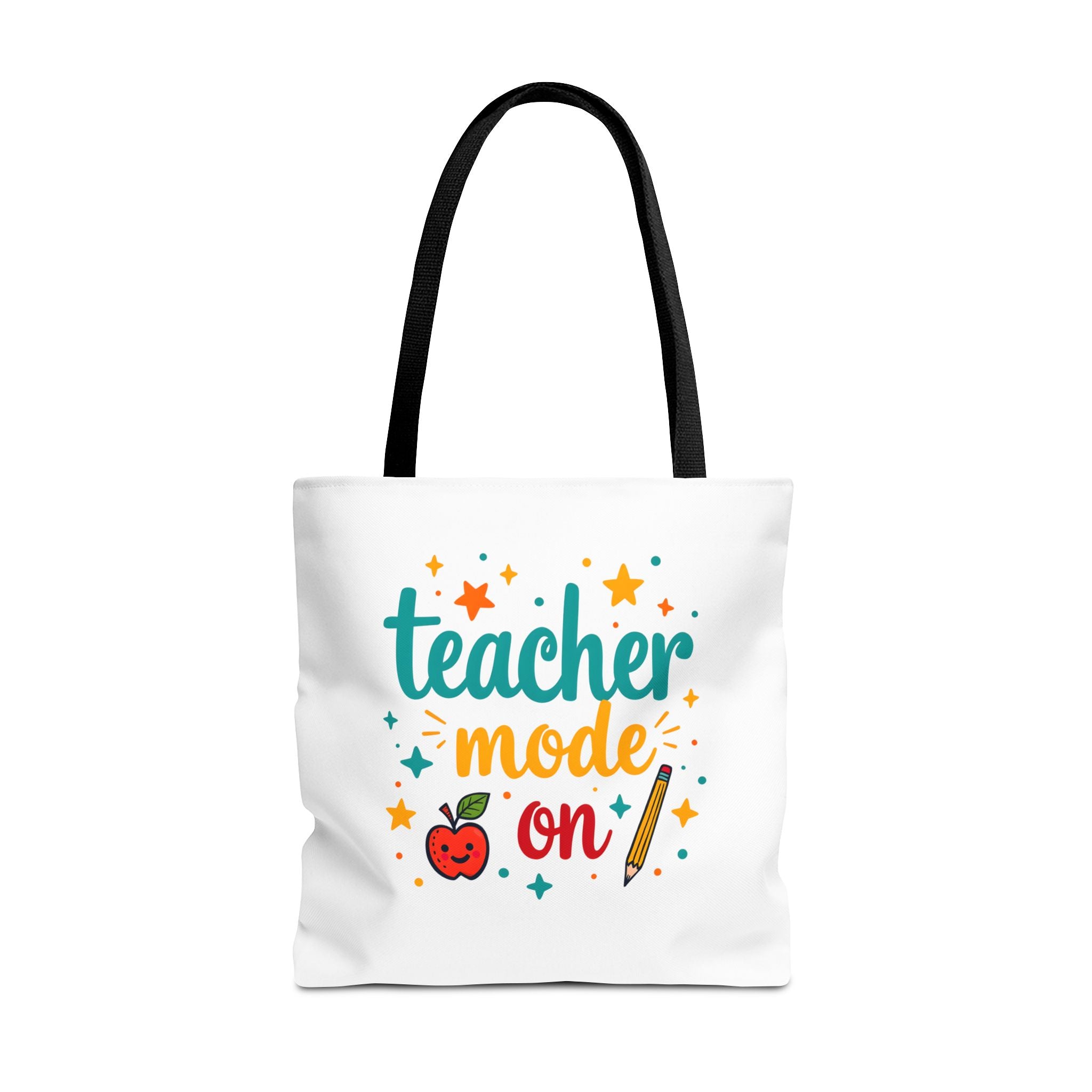 Teacher Mode On tote bag | teacher apple pencil design