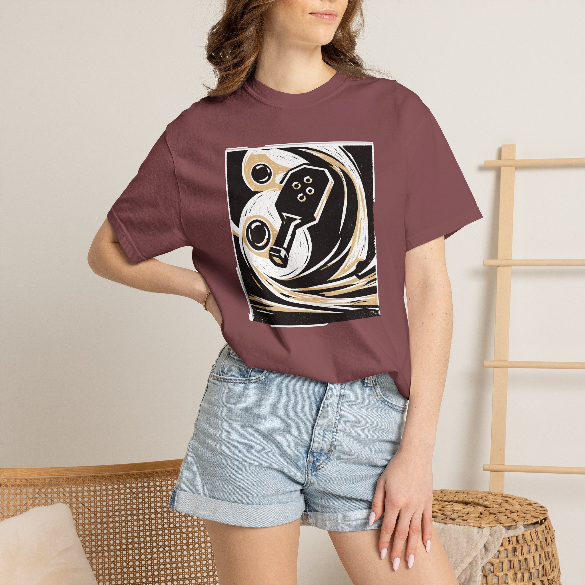 Abstract Retro Pickleball T-Shirt | Vintage Arcade Graphic