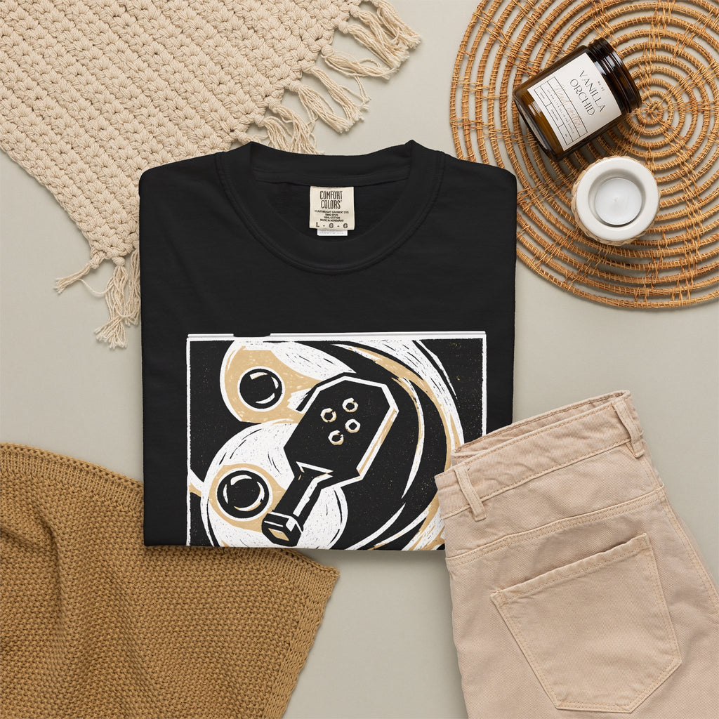 Abstract Retro Pickleball T-Shirt | Vintage Arcade Graphic