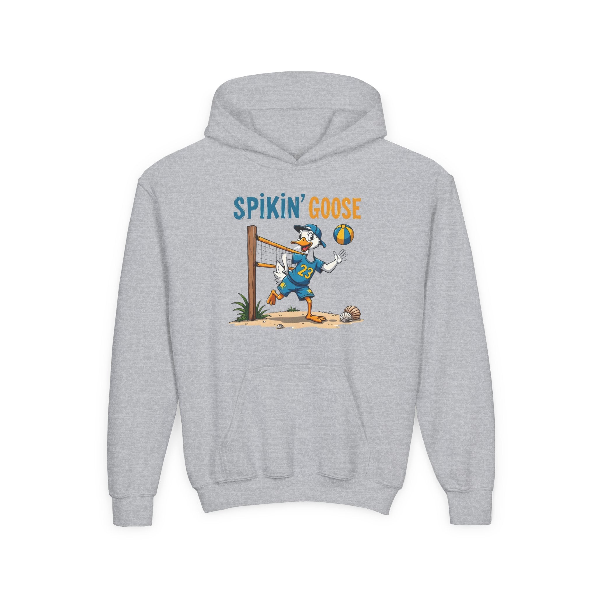 Spikin' Goose volleyball kid hoodie | Youth Hoodie