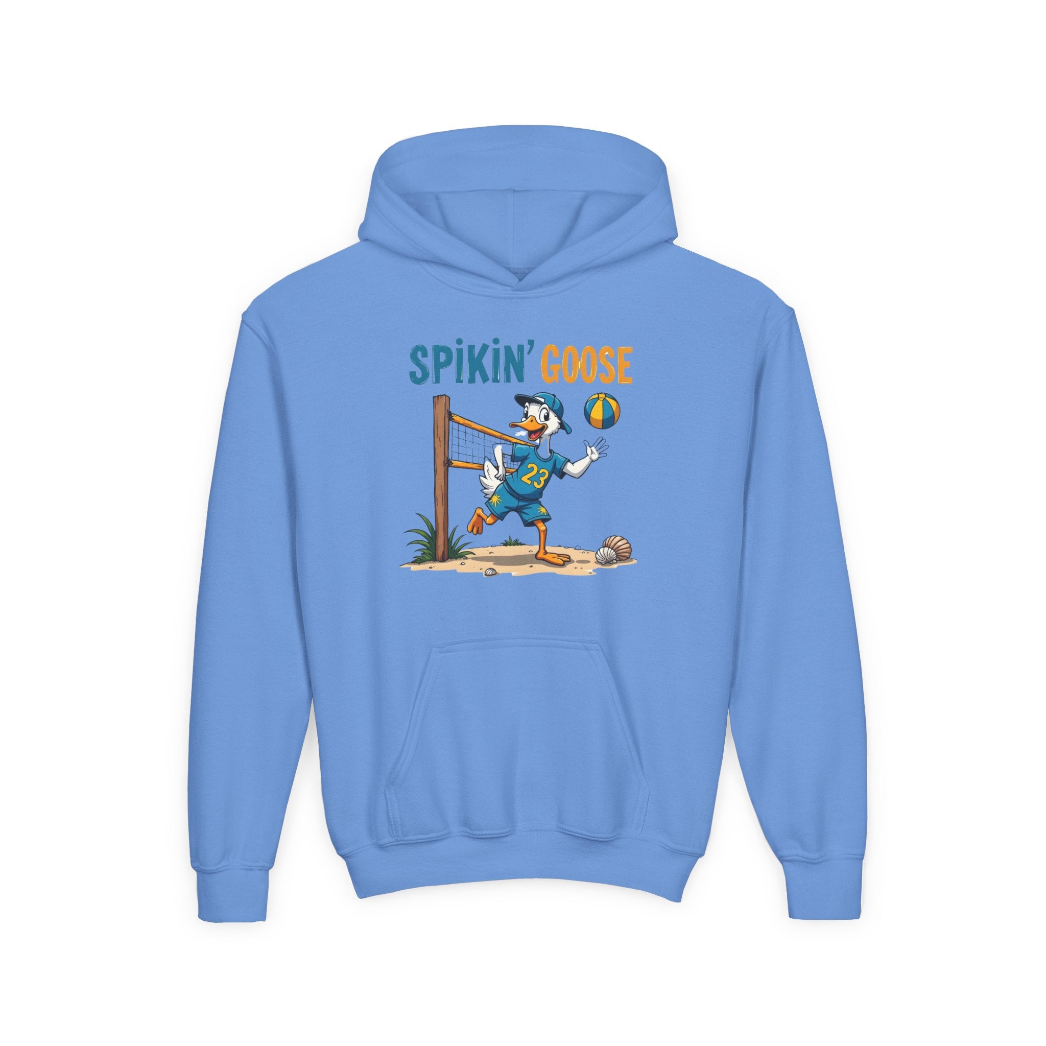 Spikin' Goose volleyball kid hoodie | Youth Hoodie