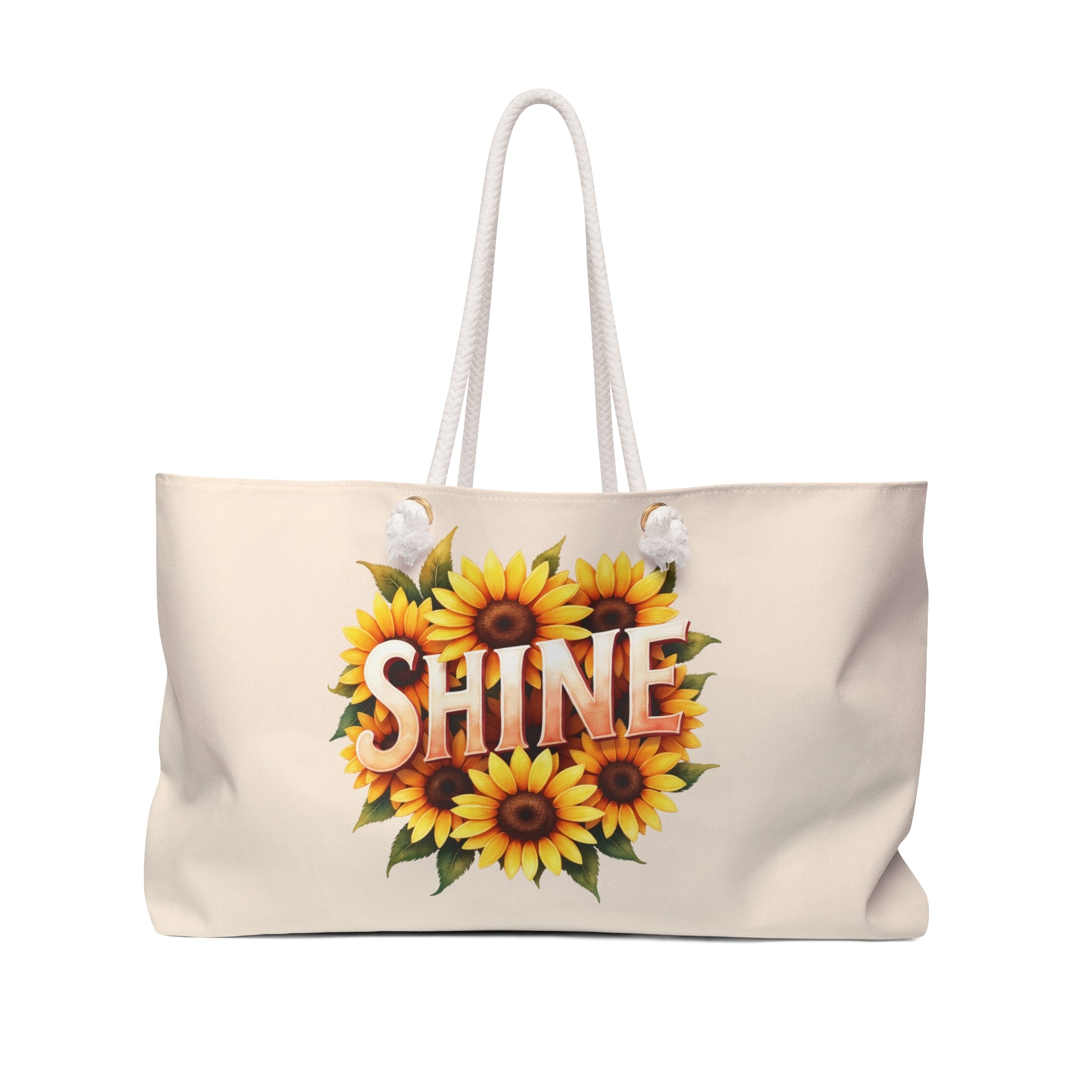 Sunflower SHINE Weekender Bag | Floral Travel Tote