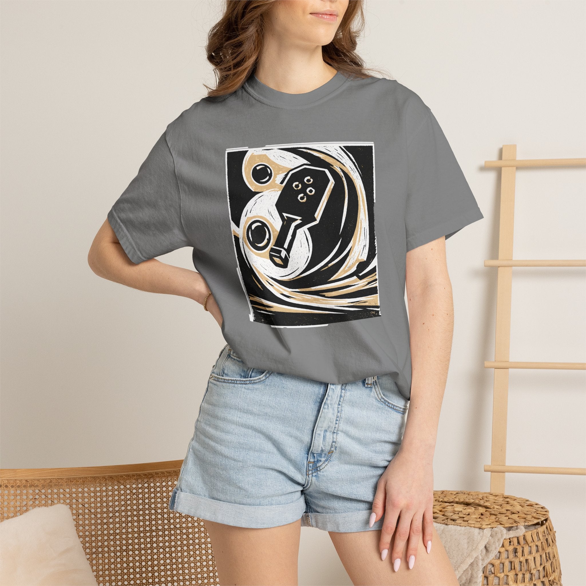 Abstract Retro Pickleball T-Shirt | Vintage Arcade Graphic