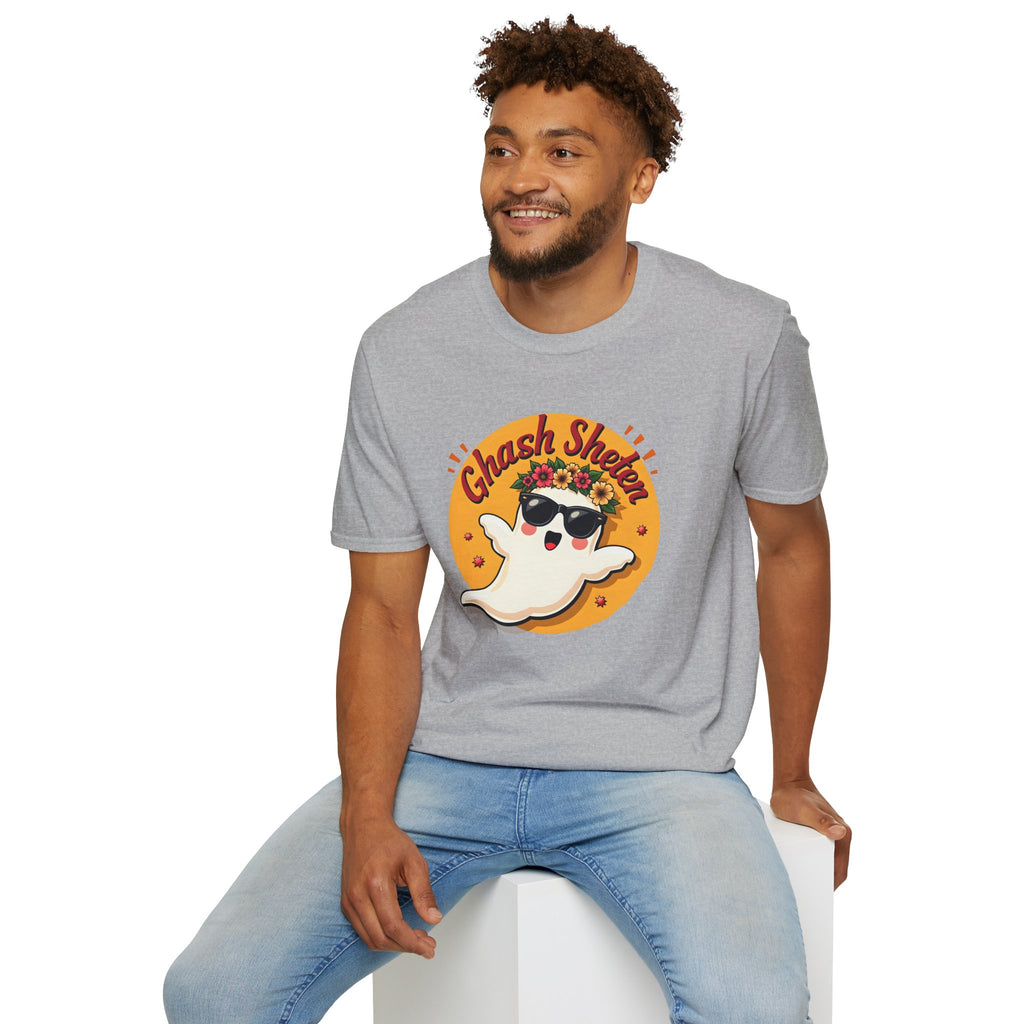 Ghash Sheten Ghost with Flower Crown T-Shirt | Cute Halloween Tee