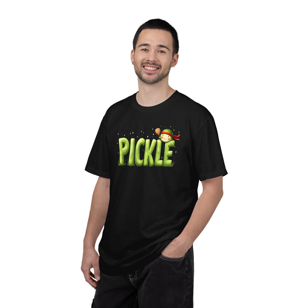 Pickle Kid T-shirt | Cute Cartoon Pickle Text Design