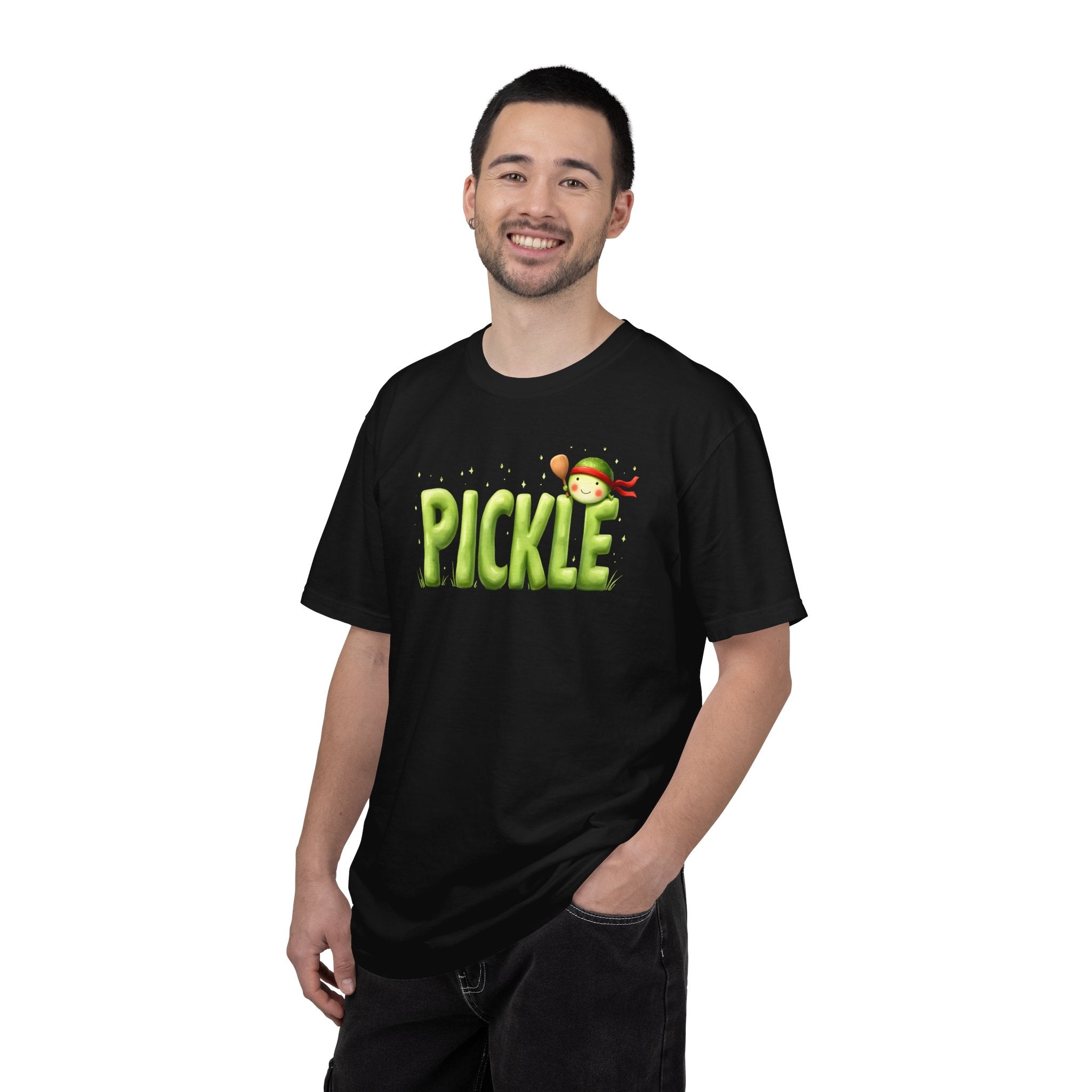 Pickle Kid T-shirt | Cute Cartoon Pickle Text Design