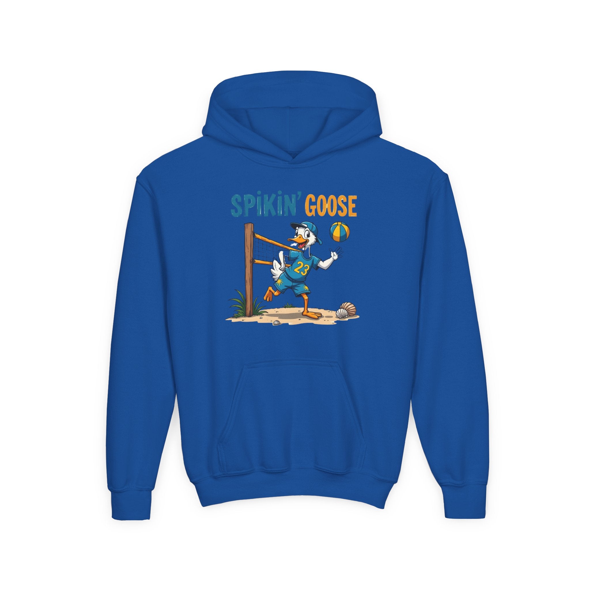 Spikin' Goose volleyball kid hoodie | Youth Hoodie