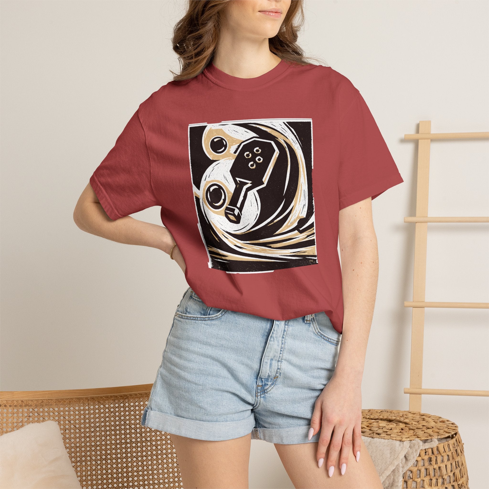 Abstract Retro Pickleball T-Shirt | Vintage Arcade Graphic