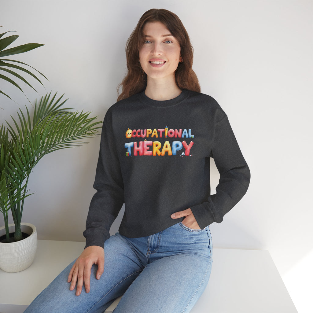 Occupational Therapy colorful balloon letters Sweatshirt | Occupational Therapy Crewneck