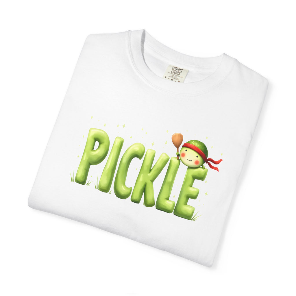Pickle Kid T-shirt | Cute Cartoon Pickle Text Design