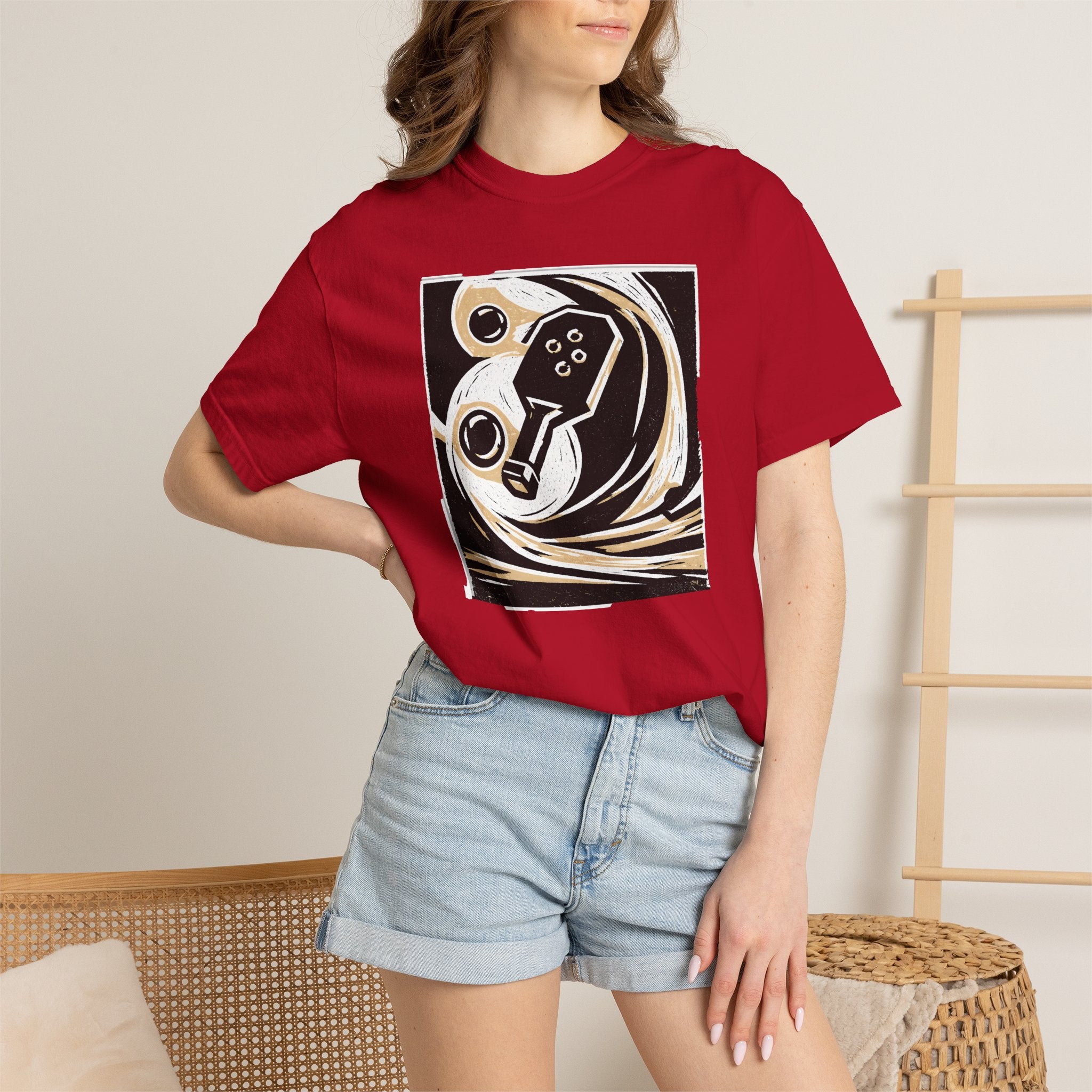 Abstract Retro Pickleball T-Shirt | Vintage Arcade Graphic