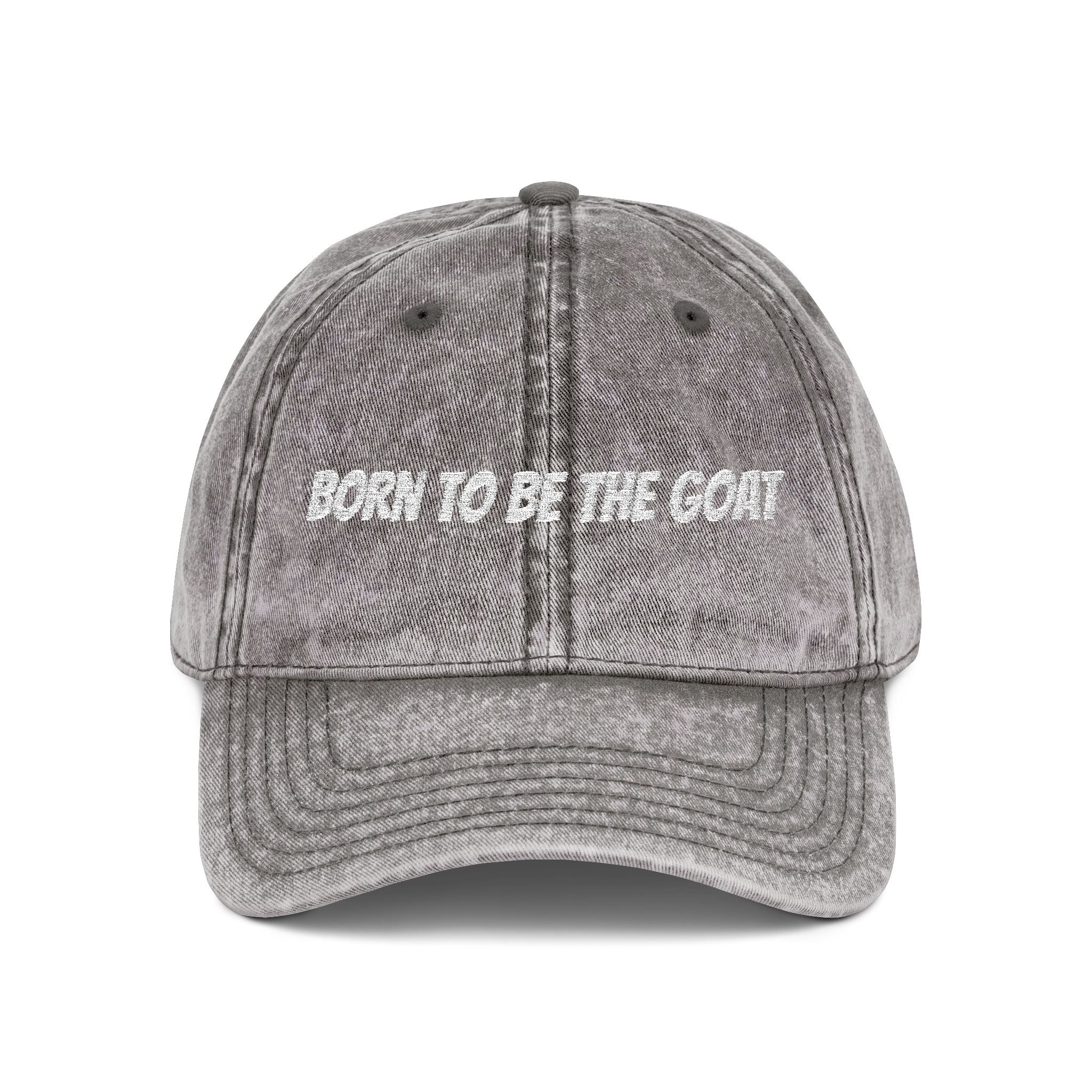 Born To Be The GOAT Cap | Vintage Embroidered Hat