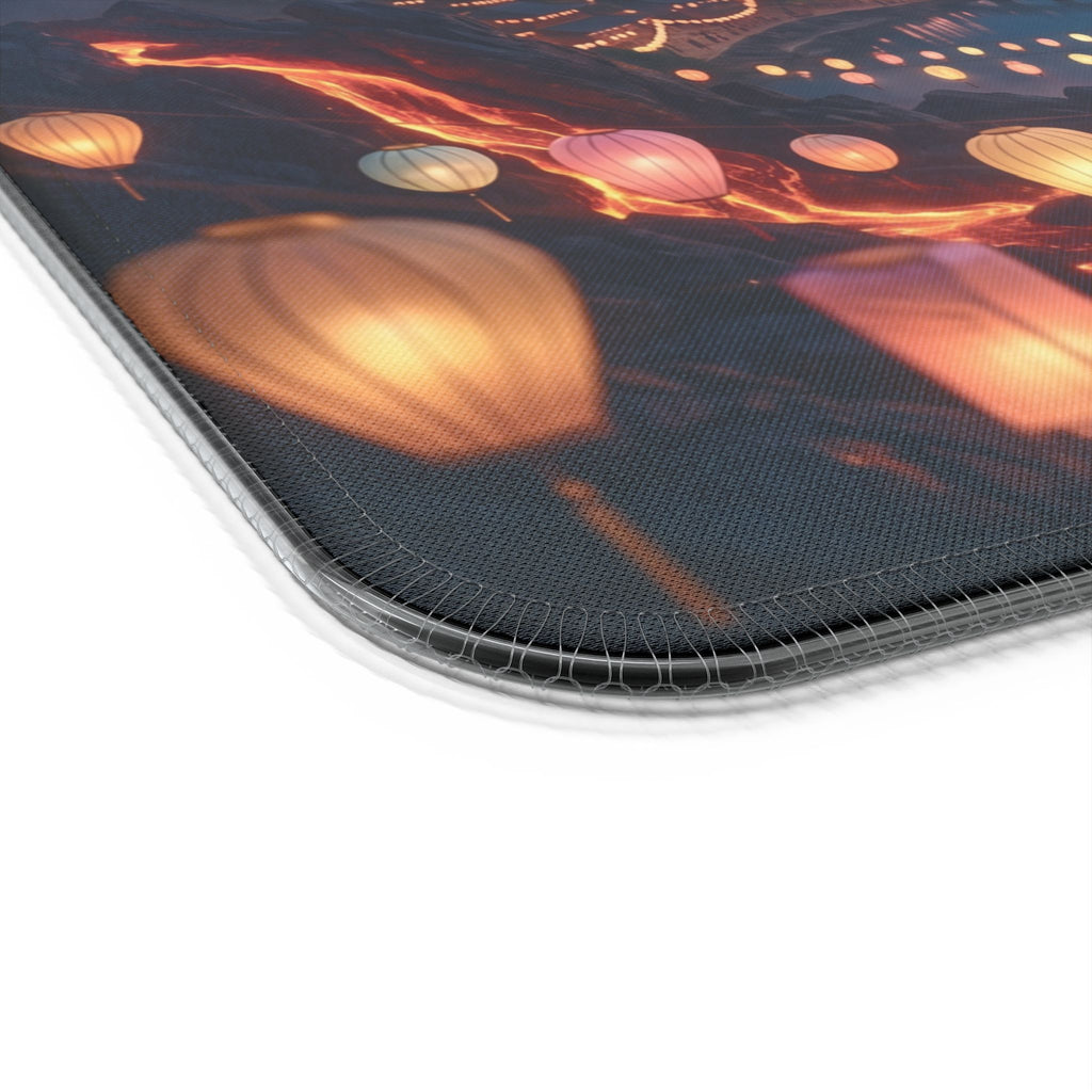 LED Wireless Charging Gaming Mouse Pad — Sunset Battlefield RGB Desk Mat ฺBird3