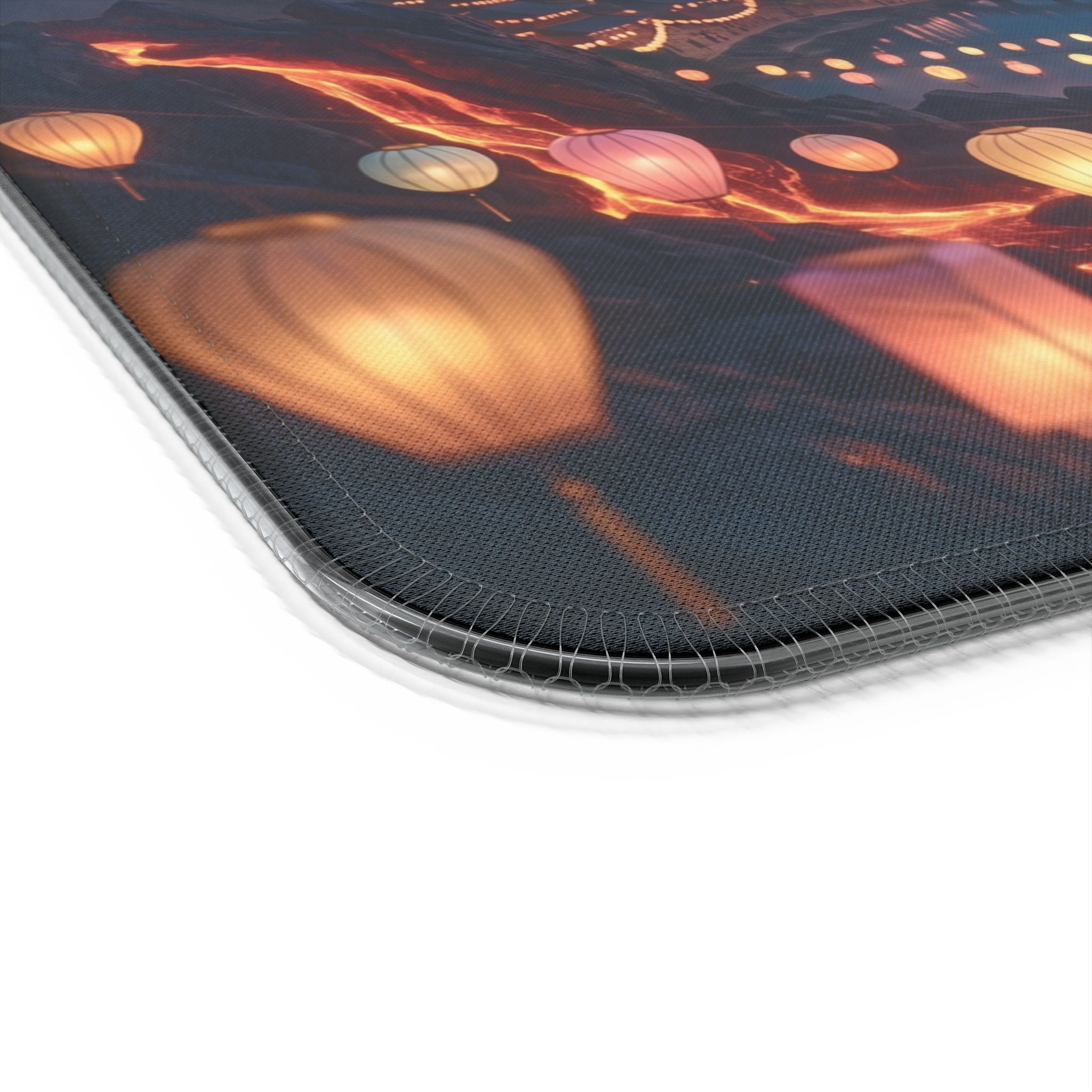 LED Wireless Charging Gaming Mouse Pad — Sunset Battlefield RGB Desk Mat ฺBird3