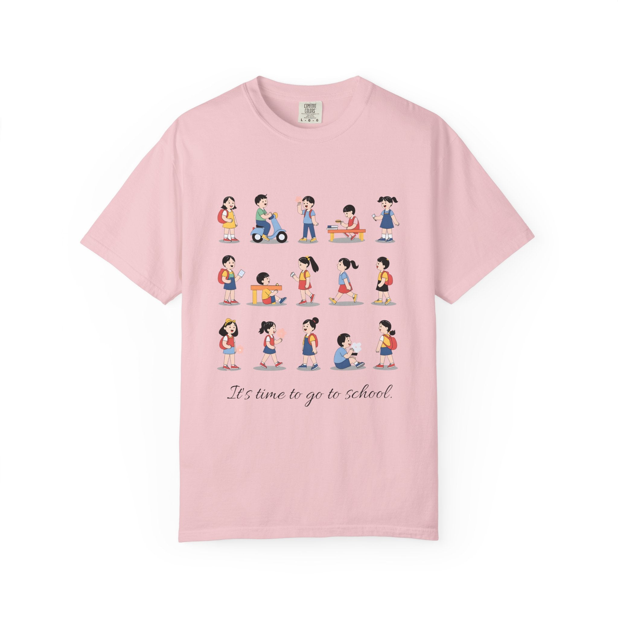 School Kids Illustration T-Shirt | Back to School, Cute Children Characters