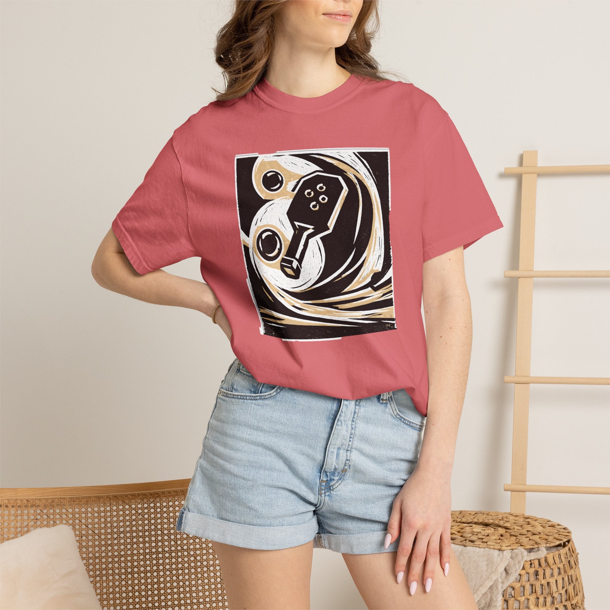 Abstract Retro Pickleball T-Shirt | Vintage Arcade Graphic