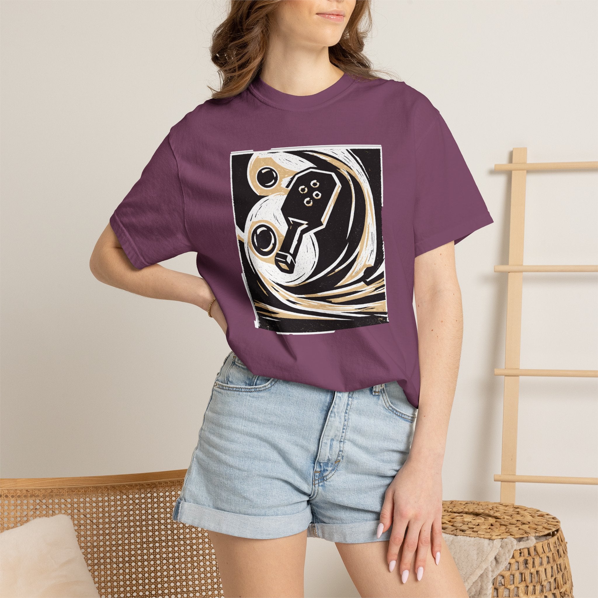 Abstract Retro Pickleball T-Shirt | Vintage Arcade Graphic