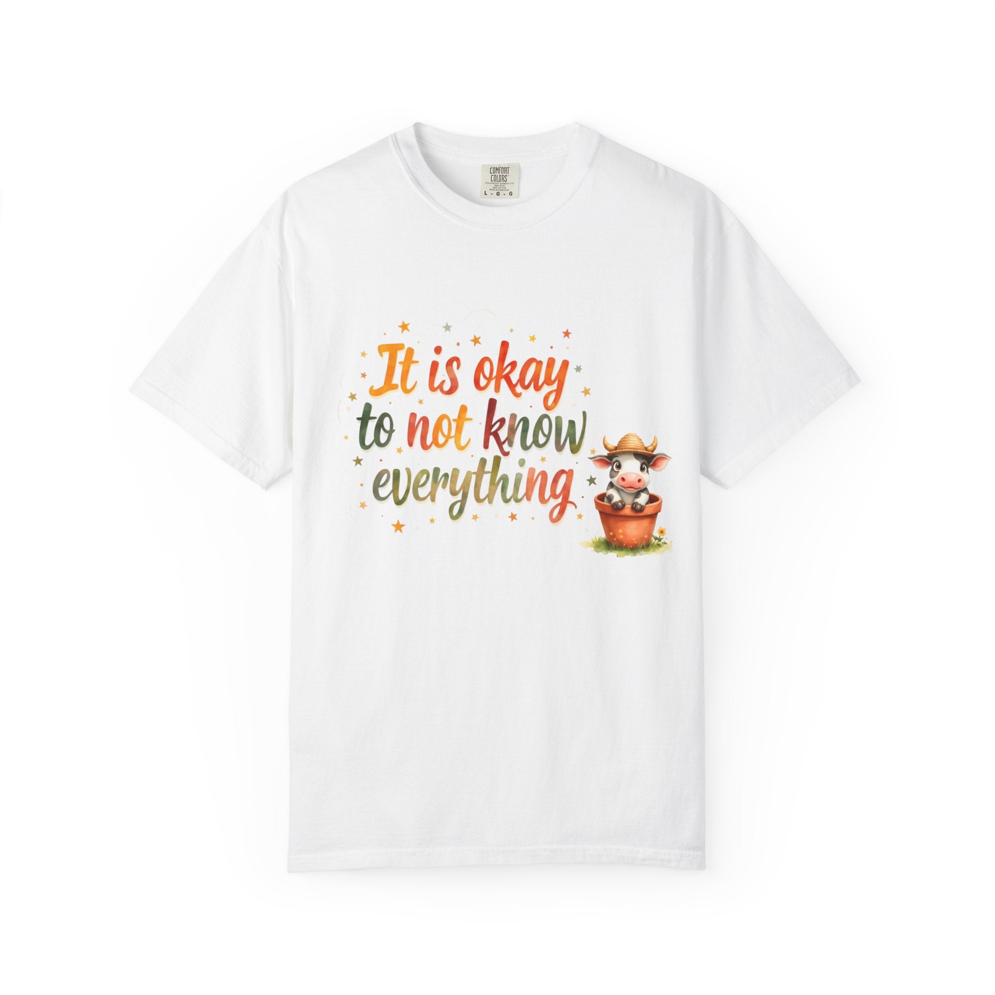 It Is Okay to Not Know Everything T-shirt | Cute Fox Illustration