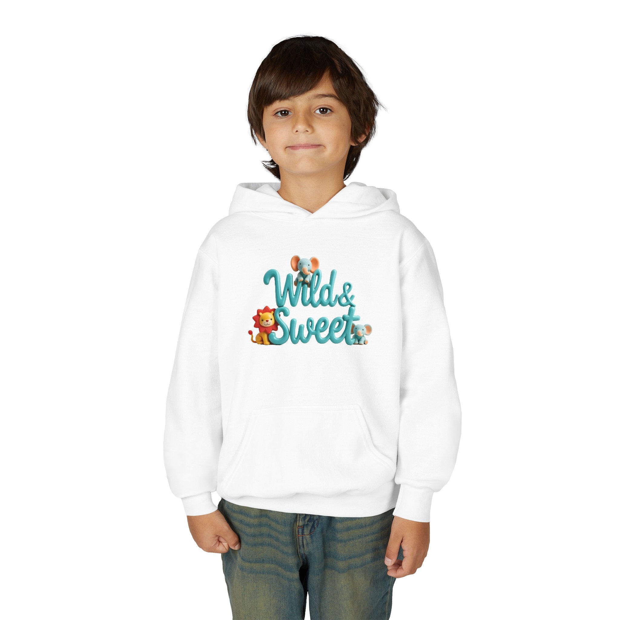 Kids "Wild & Sweet" Hoodie – Cute Jungle Animal Pullover