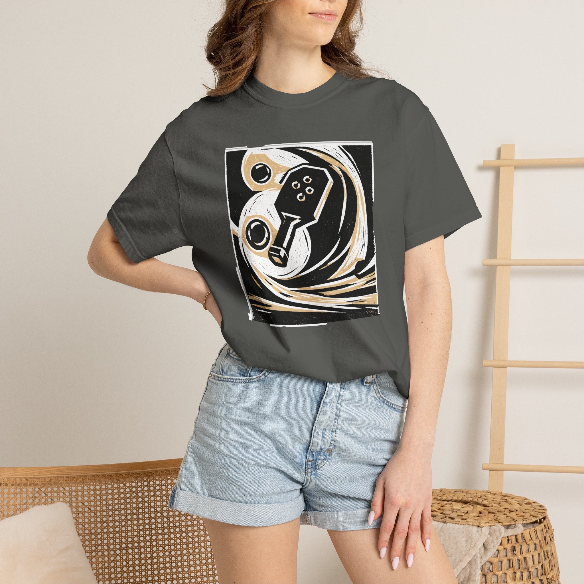 Abstract Retro Pickleball T-Shirt | Vintage Arcade Graphic