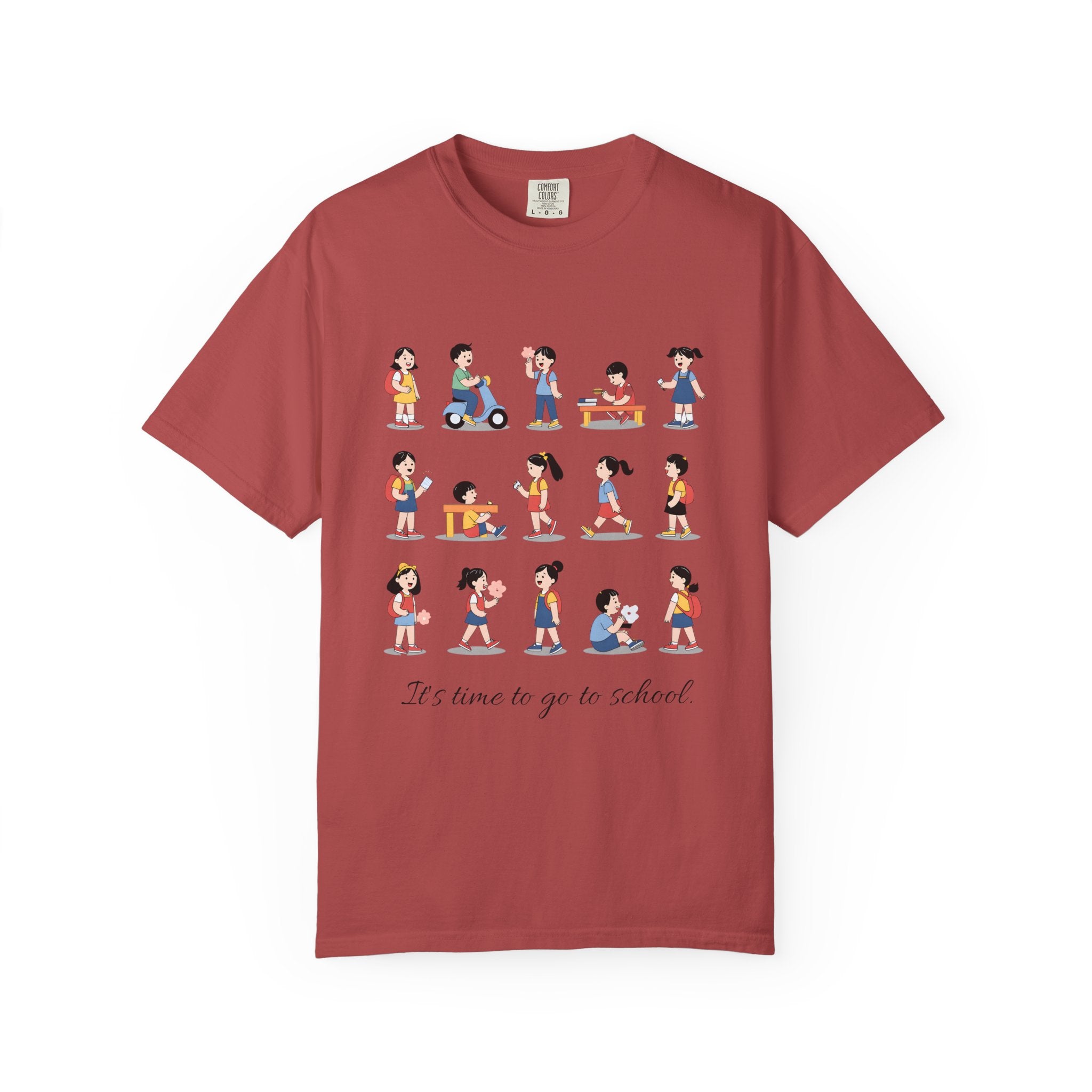 School Kids Illustration T-Shirt | Back to School, Cute Children Characters