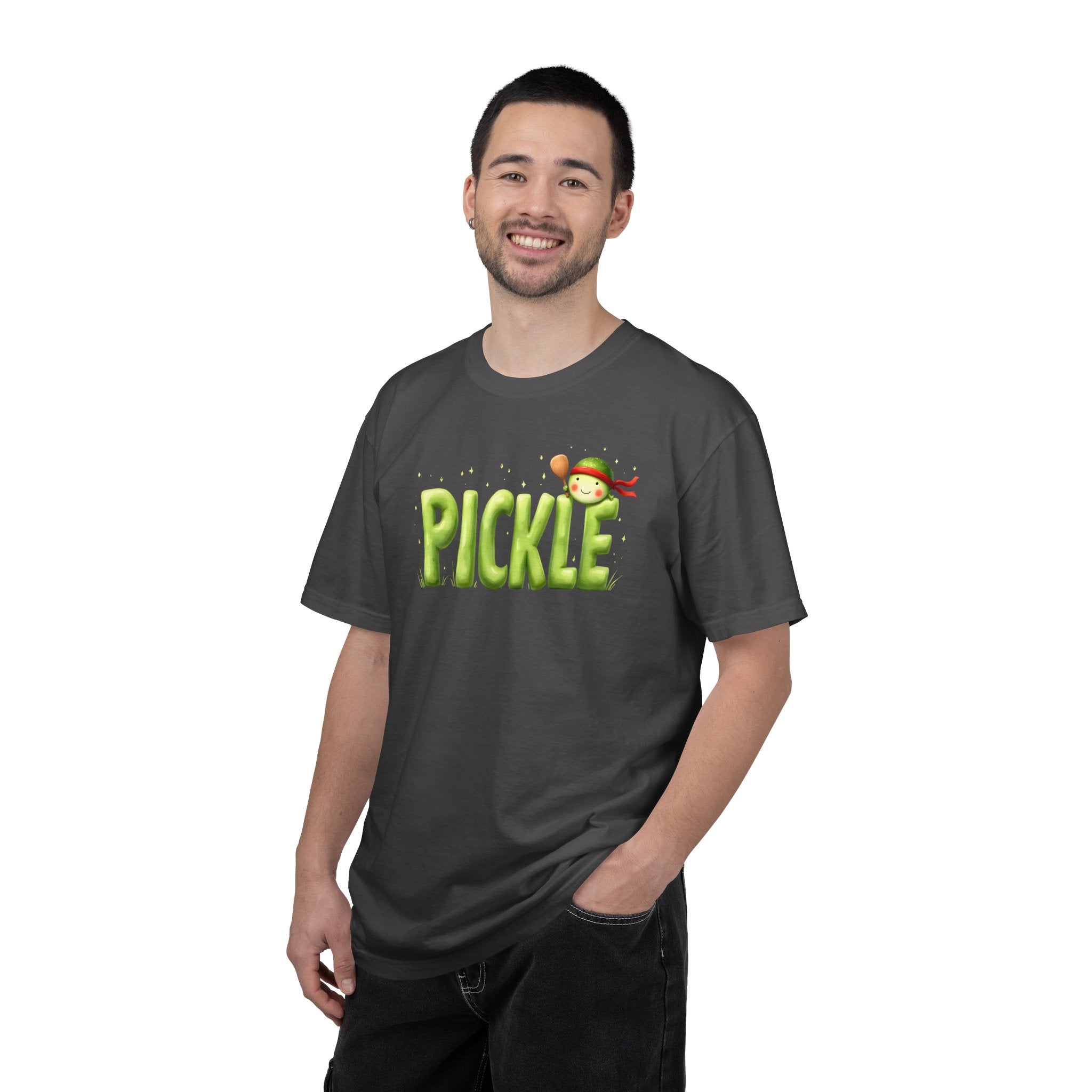 Pickle Kid T-shirt | Cute Cartoon Pickle Text Design