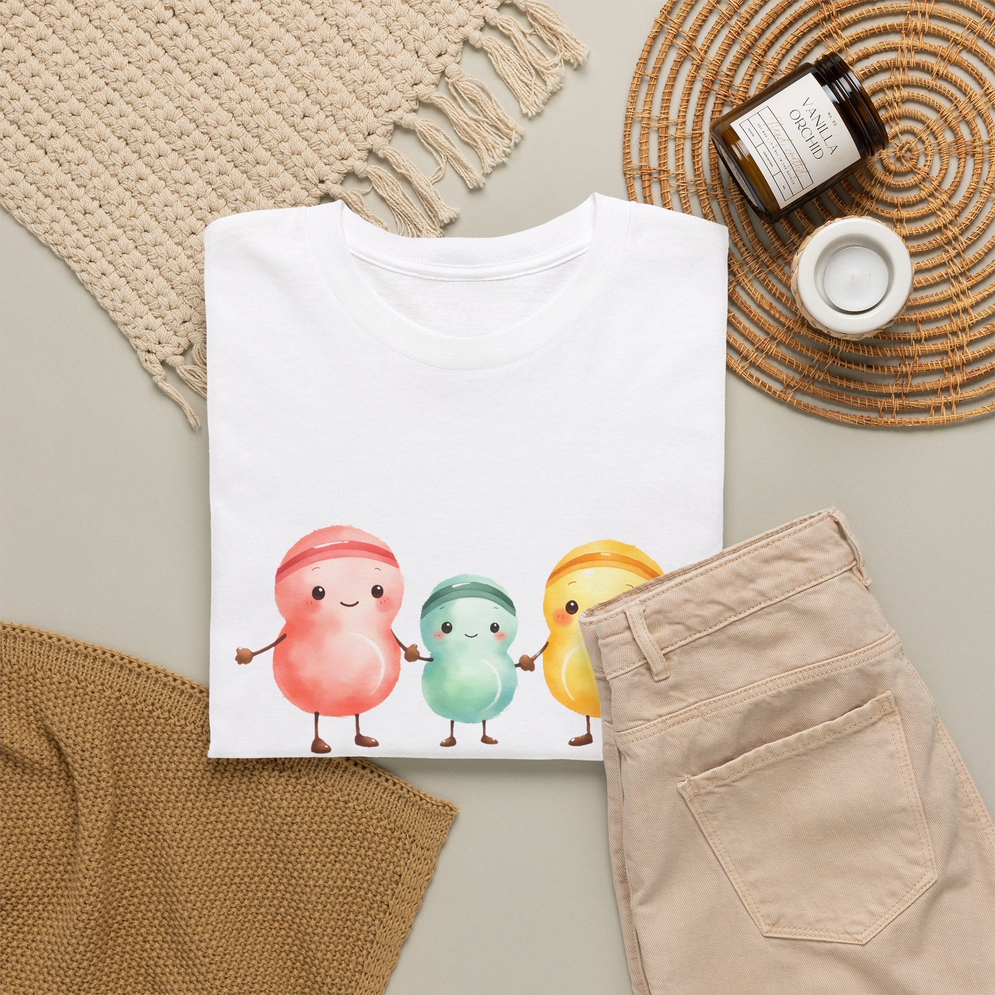 Cute Pastel Chick Trio T-Shirt | Kawaii Bird Illustration