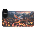 LED Wireless Charging Gaming Mouse Pad — Sunset Battlefield RGB Desk Mat ฺBird3