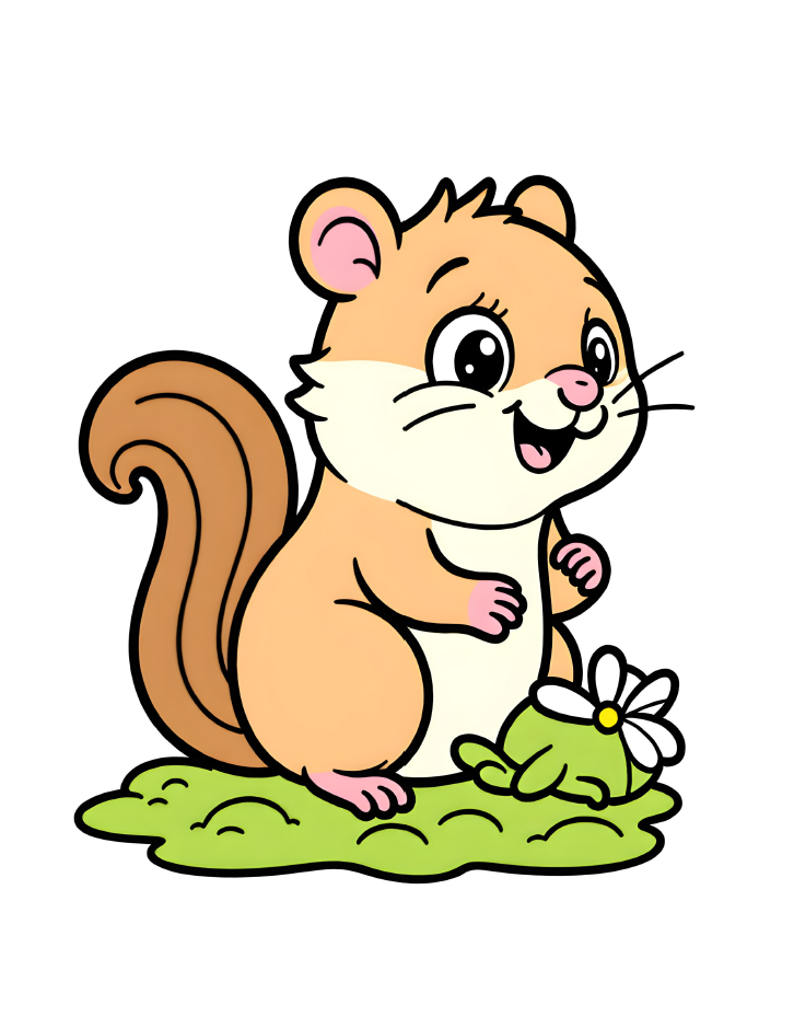 Cute Animals coloring book E- book