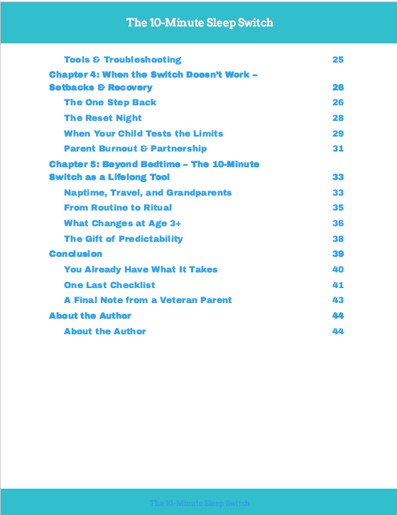 The 10 mimute sleep swich Ebook