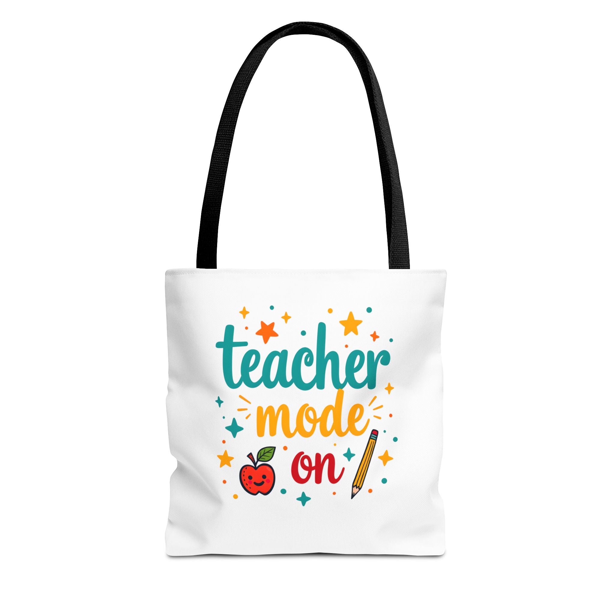 Teacher Mode On tote bag | teacher apple pencil design