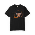 Floral Highland Cow T-shirt | Highland Cattle Face with Flower Crown