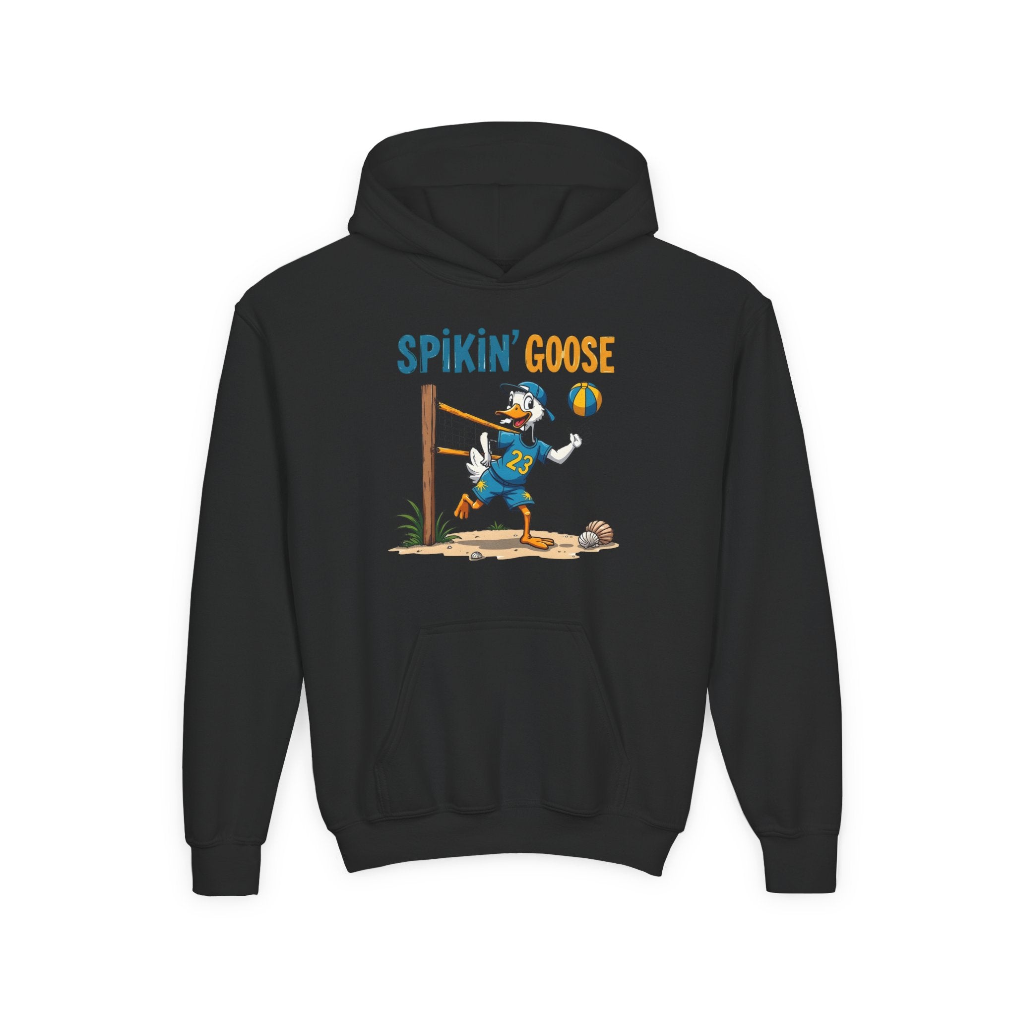Spikin' Goose volleyball kid hoodie | Youth Hoodie