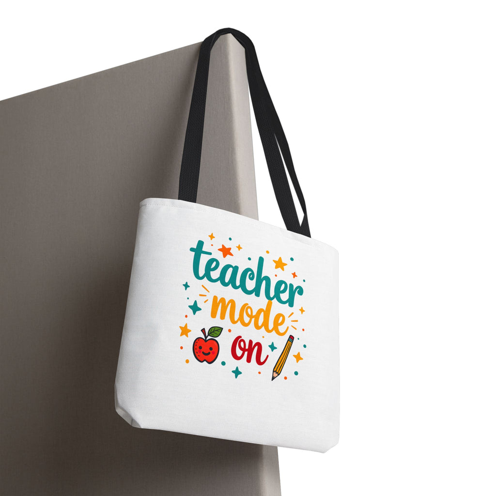 Teacher Mode On tote bag | teacher apple pencil design