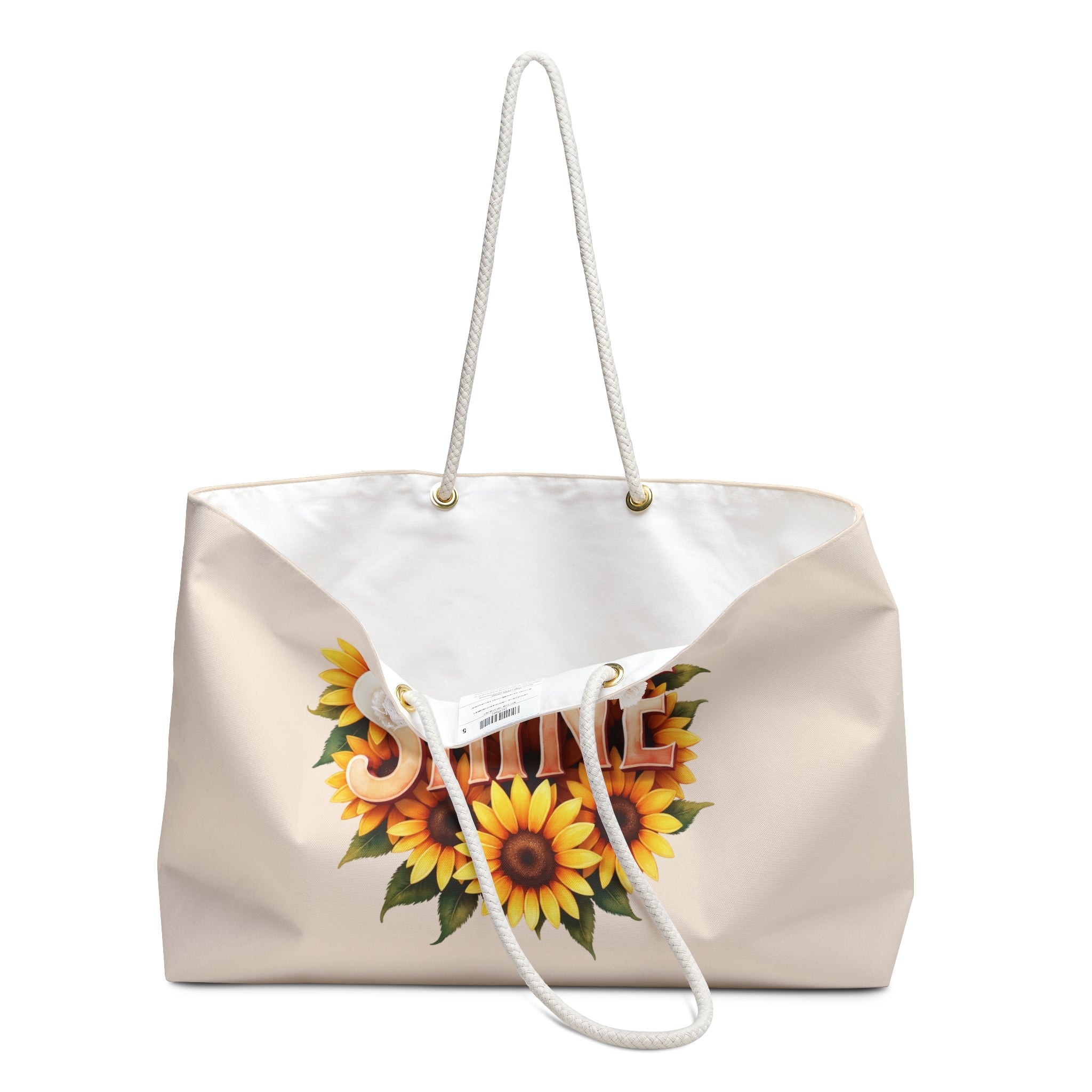 Sunflower SHINE Weekender Bag | Floral Travel Tote