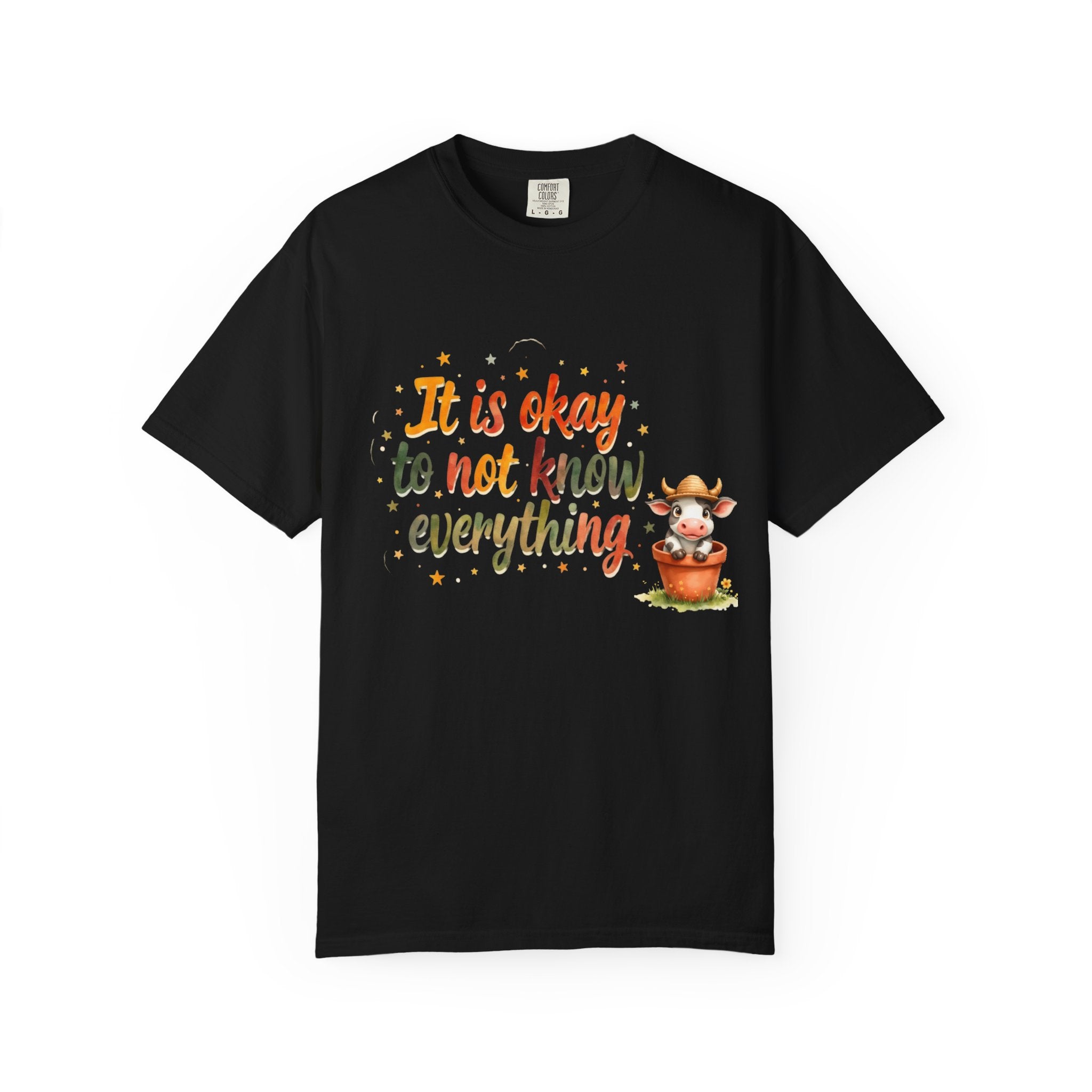 It Is Okay to Not Know Everything T-shirt | Cute Fox Illustration