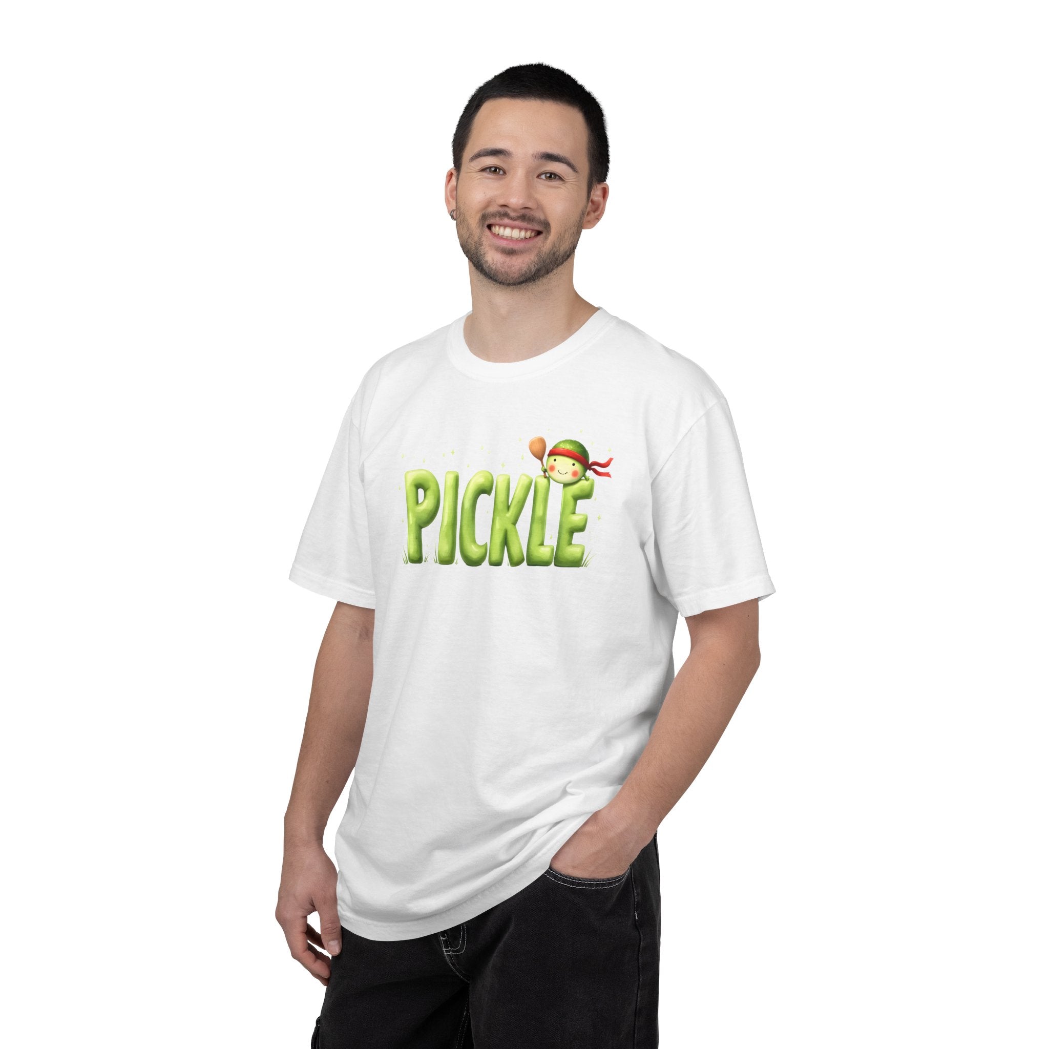 Pickle Kid T-shirt | Cute Cartoon Pickle Text Design