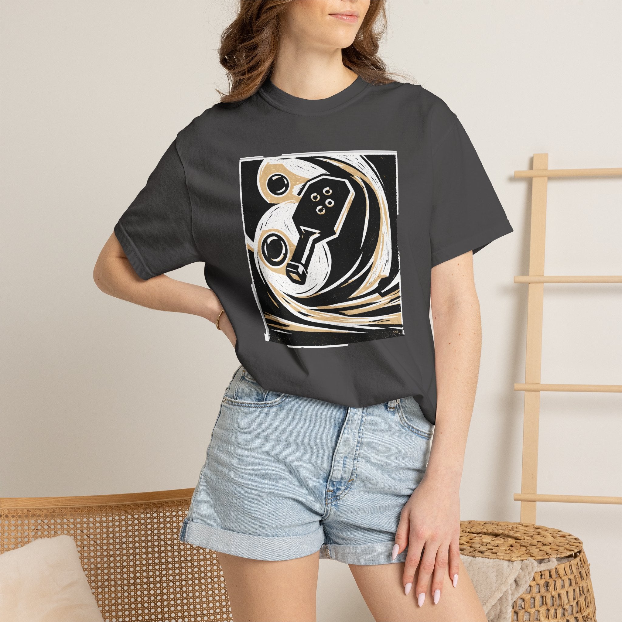 Abstract Retro Pickleball T-Shirt | Vintage Arcade Graphic