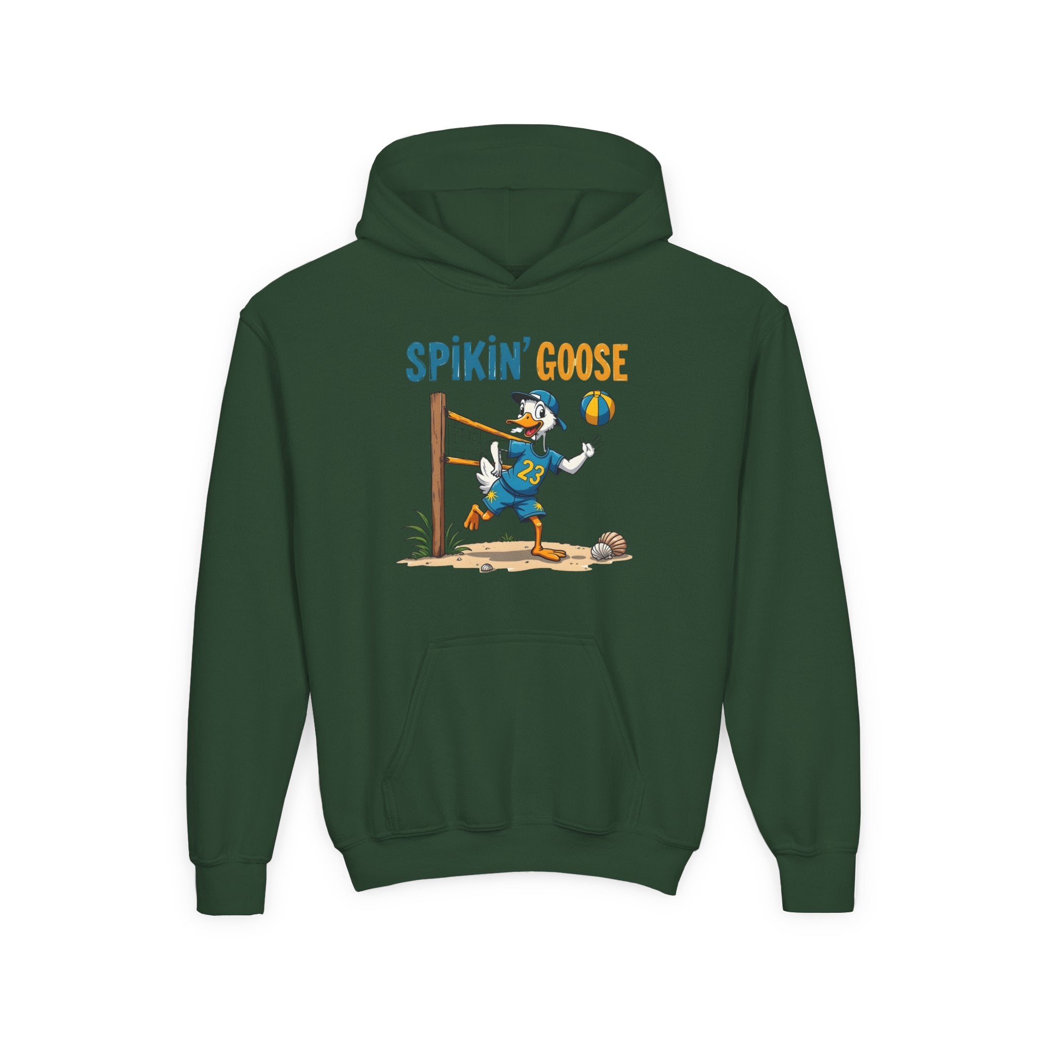 Spikin' Goose volleyball kid hoodie | Youth Hoodie