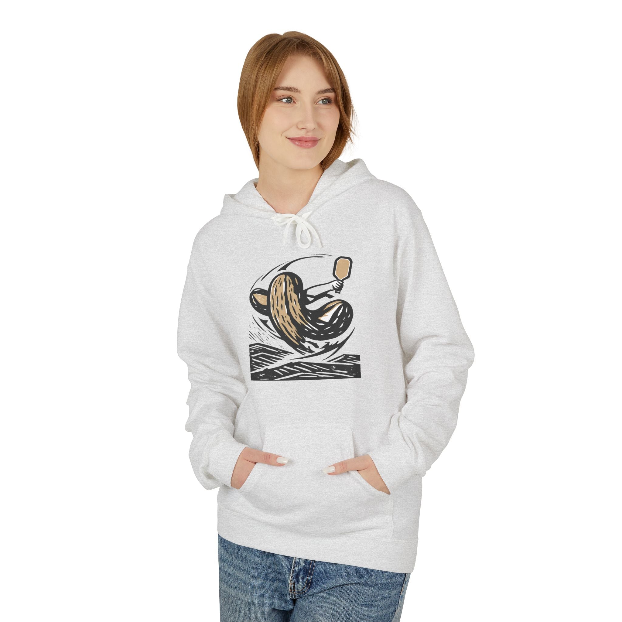 Pickleball Over Beans Hoodie | Coffee Illustration