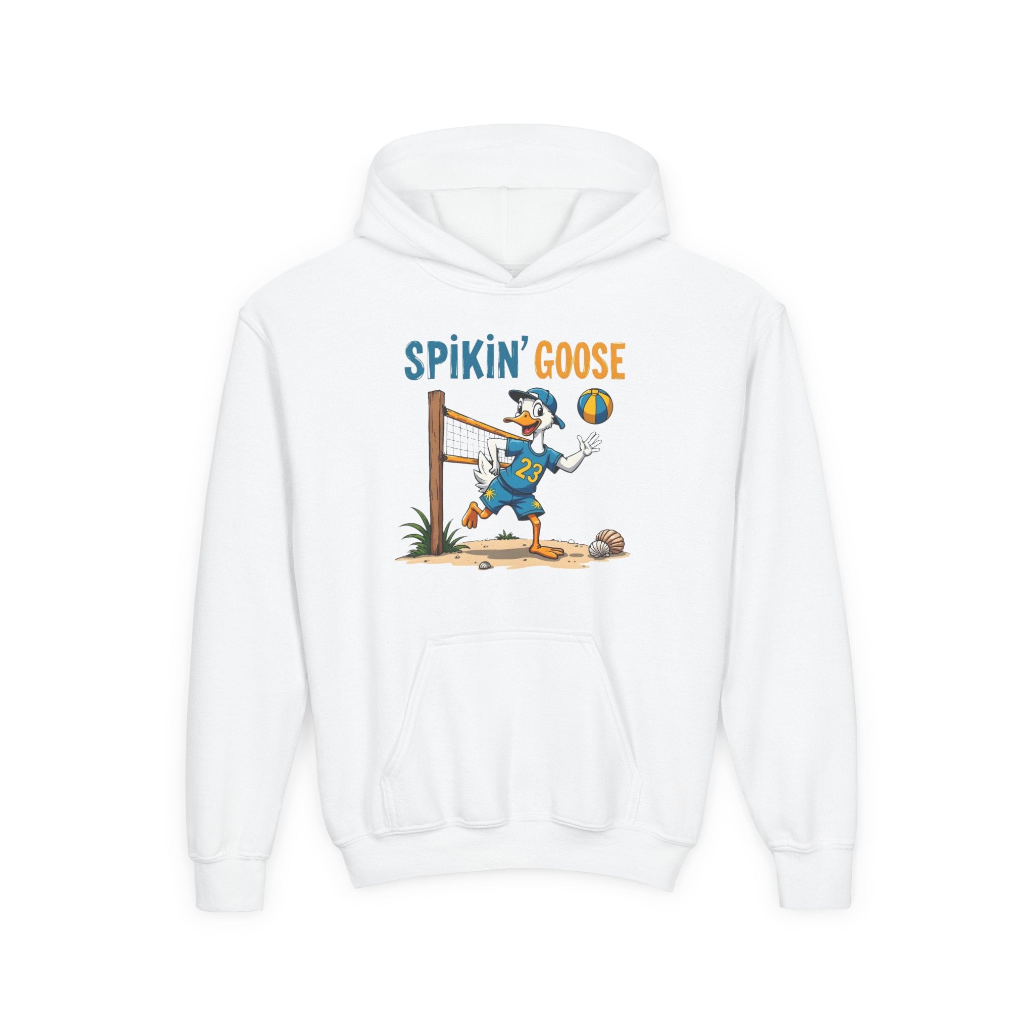 Spikin' Goose volleyball kid hoodie | Youth Hoodie