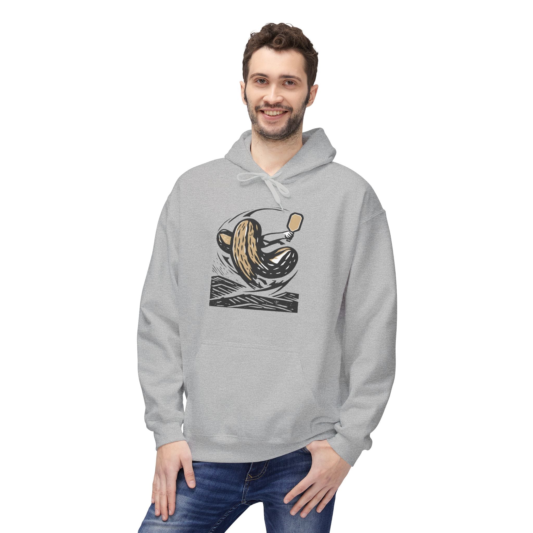 Pickleball Over Beans Hoodie | Coffee Illustration