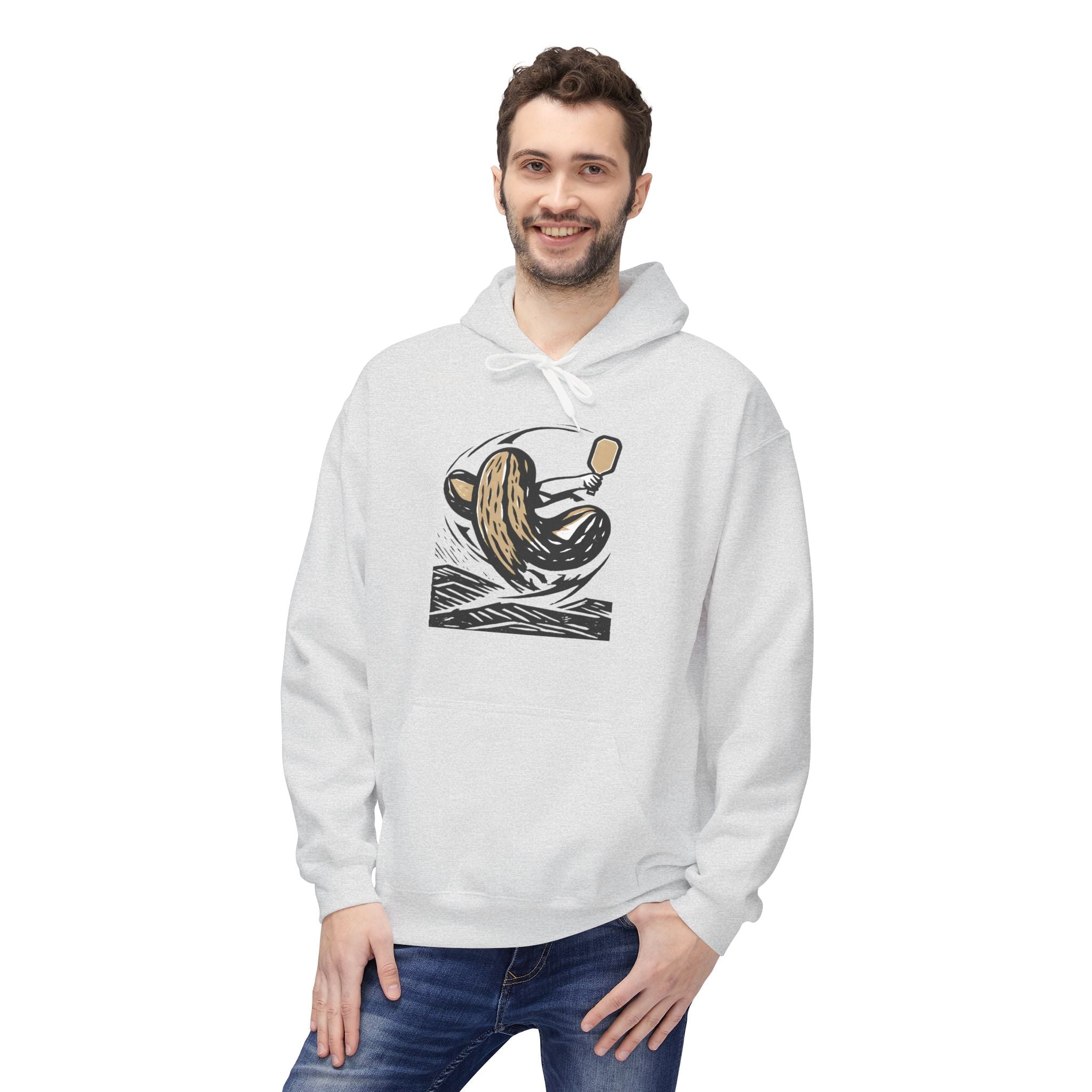 Pickleball Over Beans Hoodie | Coffee Illustration