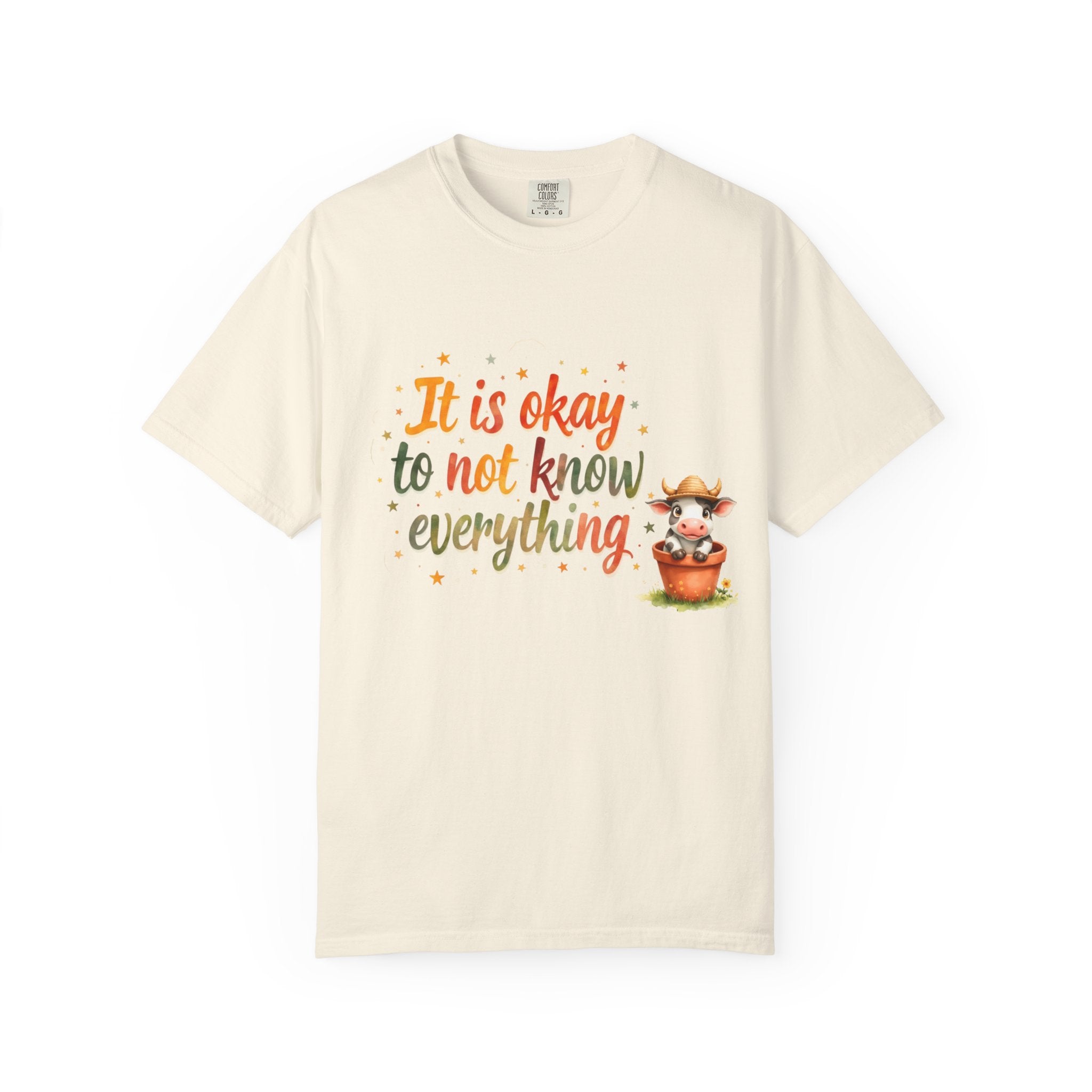 It Is Okay to Not Know Everything T-shirt | Cute Fox Illustration