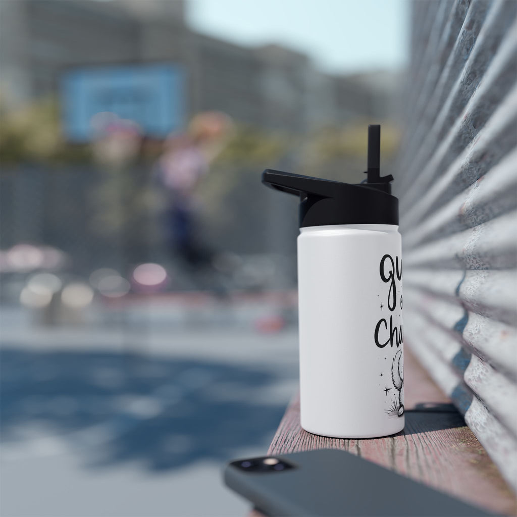 Queen of the Champion water bottle | stainless steel tumbler, cute cat crown design