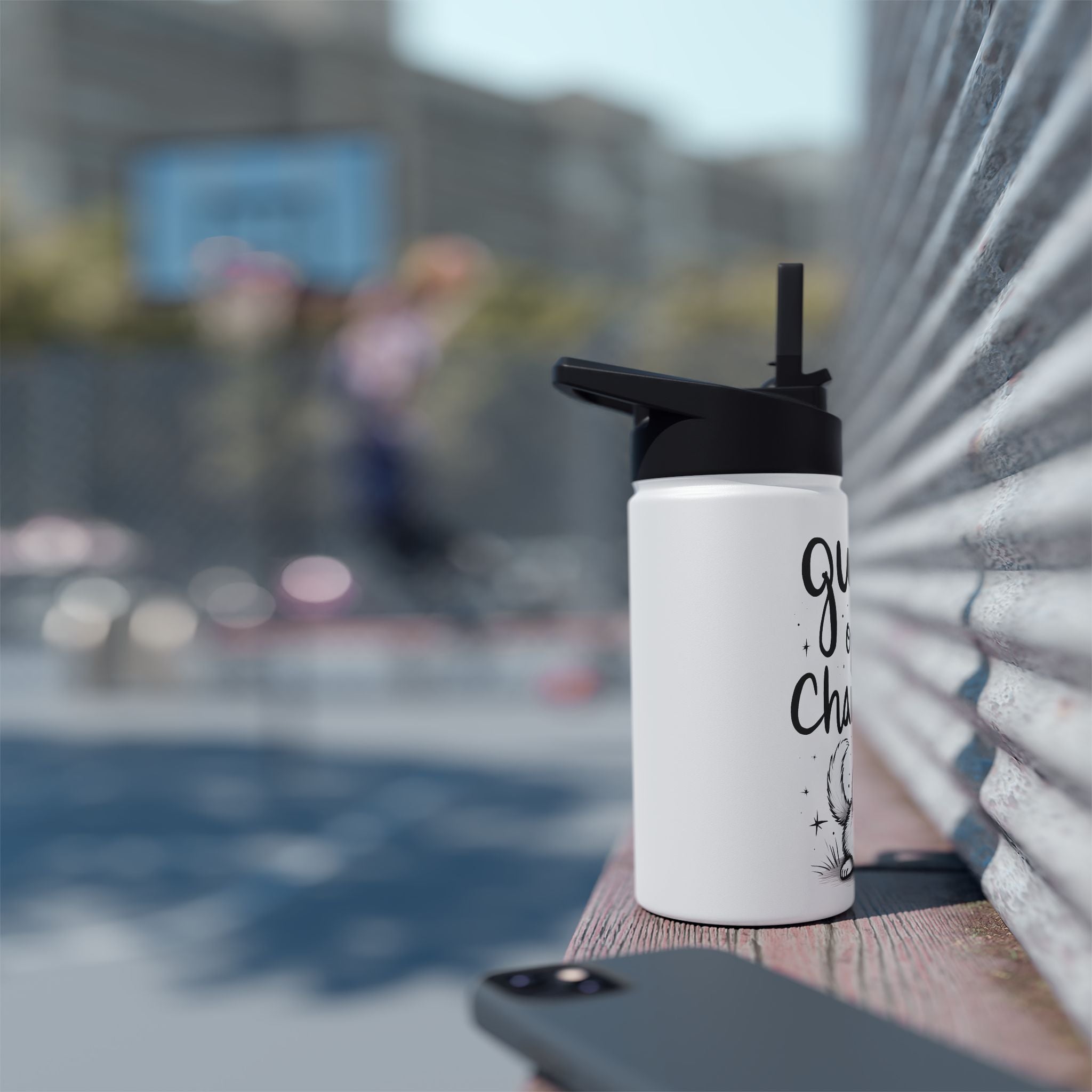 Queen of the Champion water bottle | stainless steel tumbler, cute cat crown design