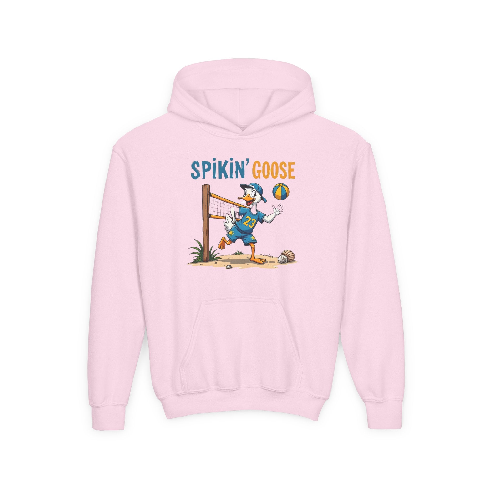 Spikin' Goose volleyball kid hoodie | Youth Hoodie