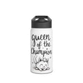 Queen of the Champion water bottle | stainless steel tumbler, cute cat crown design